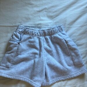 Grey cargo lounge shorts